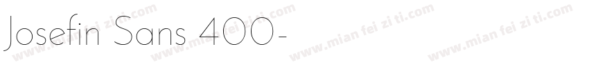 Josefin Sans 400字体转换